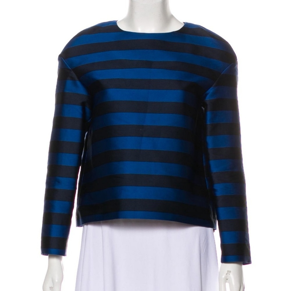 Red Valentino Navy Blue Stripe Top